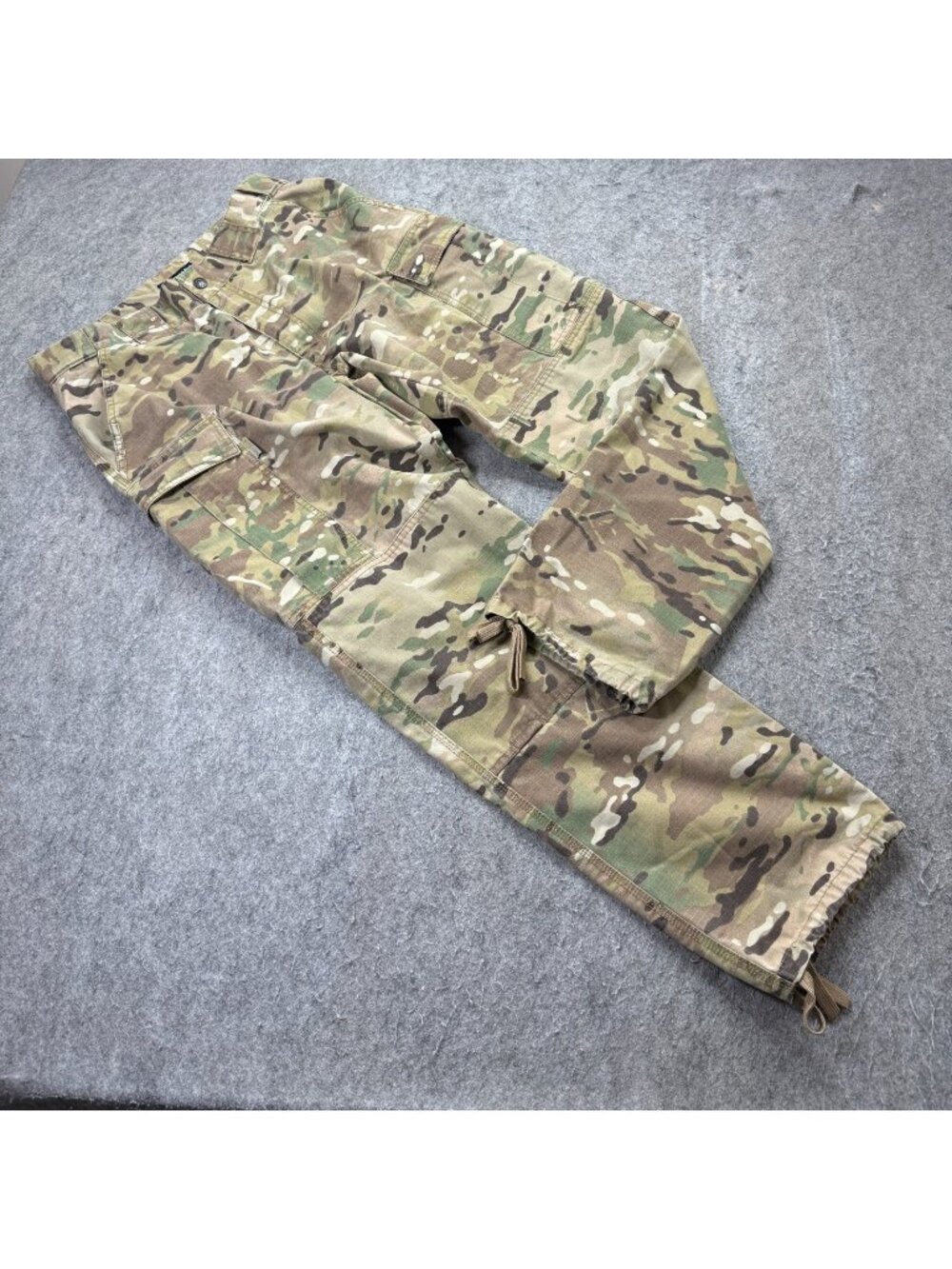 5.11 Tactical Women's L Green Brown Ripstop Cargo Pants 35.5 x 32" Desert Camo